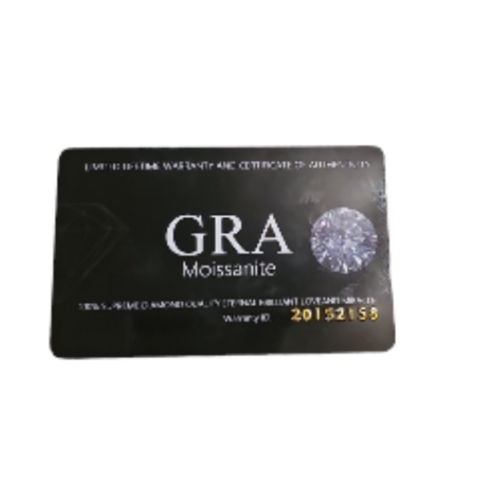 GRA Certified 1Ct Moissanite Necklace.925 Sterling Silver 18K Gold Plated. - Picture 9 of 9